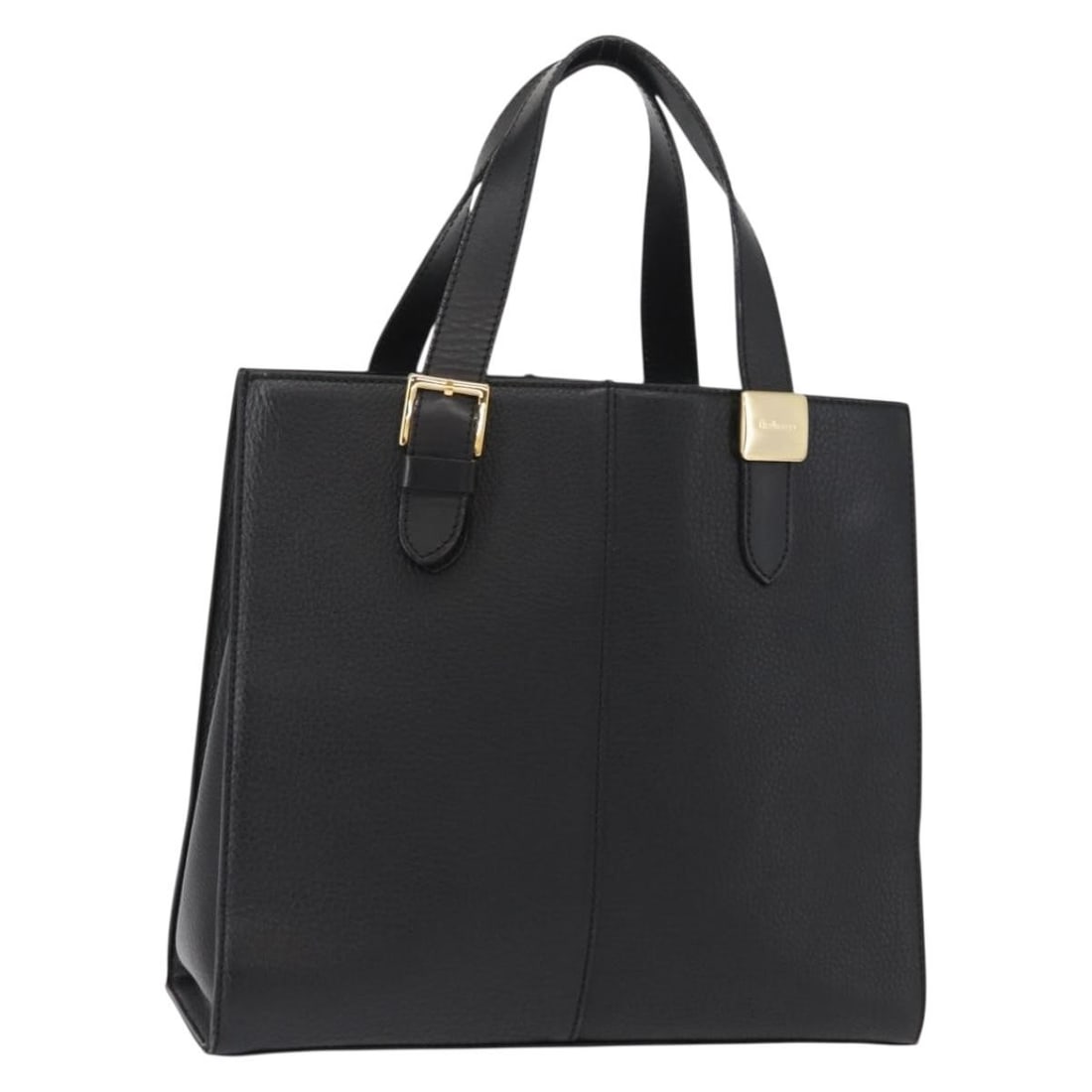 Burberrys Black Gold Leather Hand Bag Italy Auth BA7704: Burberrys Black Gold Leather Hand Bag Italy Auth BA7704 This stylish Burberrys hand bag features a sophisticated blend of black leather and gold accents, showcasing the brand's iconic design. Measurin