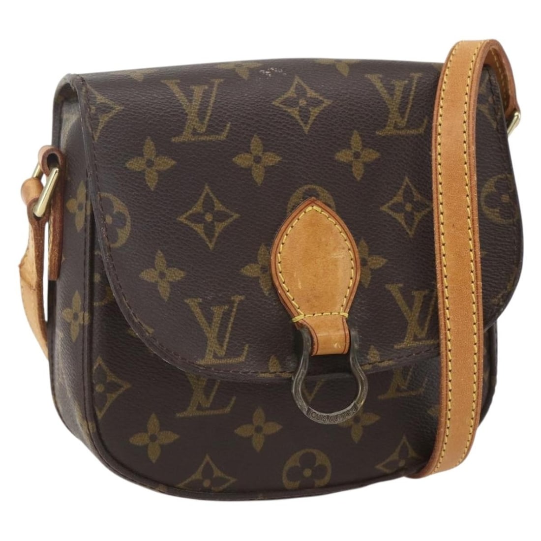 Louis Vuitton Saint Cloud PM Monogram Canvas Shoulder Bag M51244 France: Louis Vuitton Saint Cloud PM Monogram Canvas Shoulder Bag M51244 France This Louis Vuitton Monogram Saint Cloud PM Shoulder Bag features the classic monogram canvas exterior and an adjustable shoulder