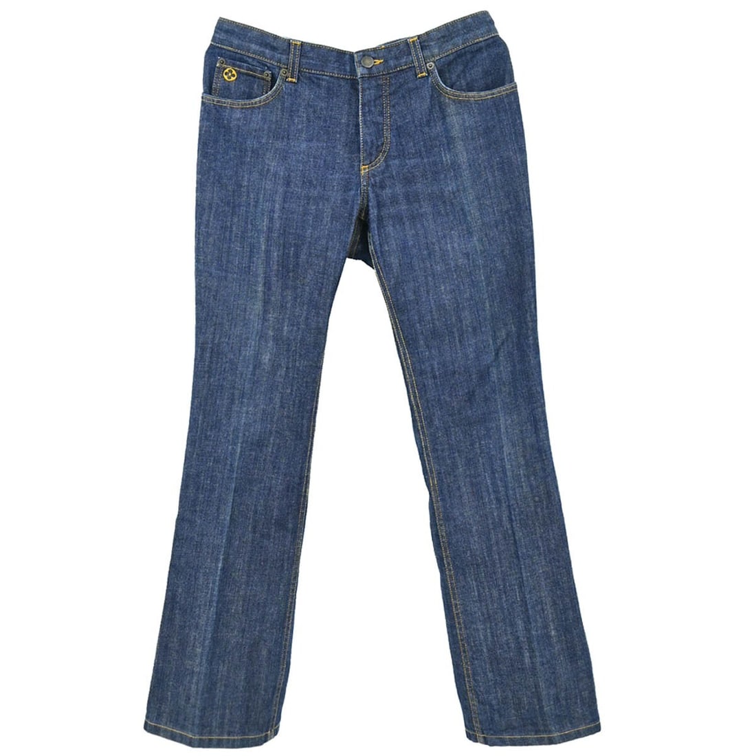 Louis Vuitton Indigo Denim Long Pants Size #42 Regular Fit: Louis Vuitton Indigo Denim Long Pants Size #42 Regular Fit Elevate your casual wardrobe with these stylish Louis Vuitton Denim Long Pants in a rich indigo hue. Crafted from a comfortable blend of 95% 