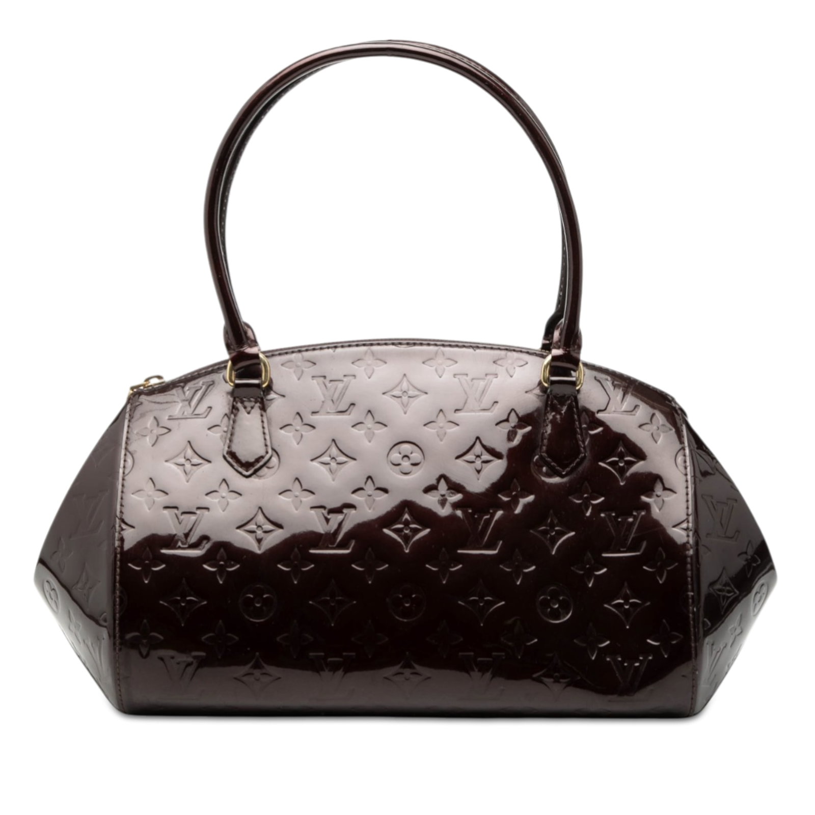 Louis Vuitton Sherwood GM Vernis Leather Purple Handbag with Top Zip (1 of 9)