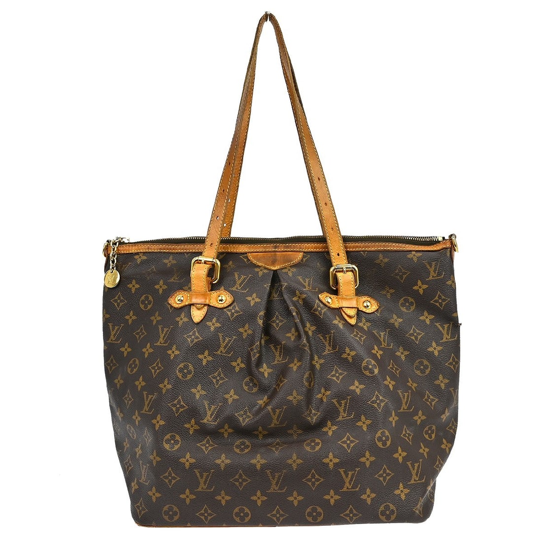 Louis Vuitton Palermo GM Large Monogram Canvas Tote Bag M40146: Louis Vuitton Palermo GM Large Monogram Canvas Tote Bag M40146 This Louis Vuitton Monogram Palermo GM tote bag features the classic monogram canvas leather exterior with brown leather trim and a brown