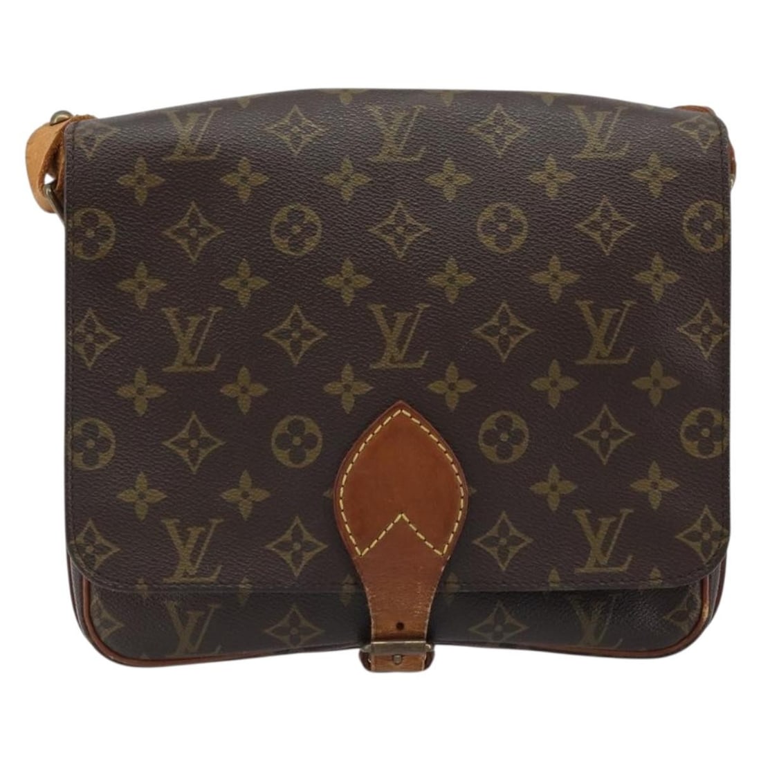 Louis Vuitton Cartouchiere Brown Monogram Canvas Shoulder Bag France: Louis Vuitton Cartouchiere Brown Monogram Canvas Shoulder Bag France The Louis Vuitton Cartouchiere Handbag features the iconic Monogram canvas in brown, designed for women. This French-made handbag o