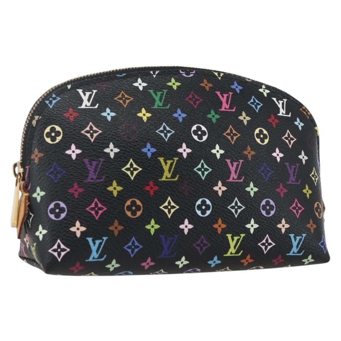 Louis Vuitton Multicolor Monogram Canvas Cosmetic Pouch M47355 Black: Louis Vuitton Multicolor Monogram Canvas Cosmetic Pouch M47355 Black This Louis Vuitton Multicolor Pochette Cosmetic Pouch features the iconic Monogram Multicolor canvas in black. The pouch is crafted