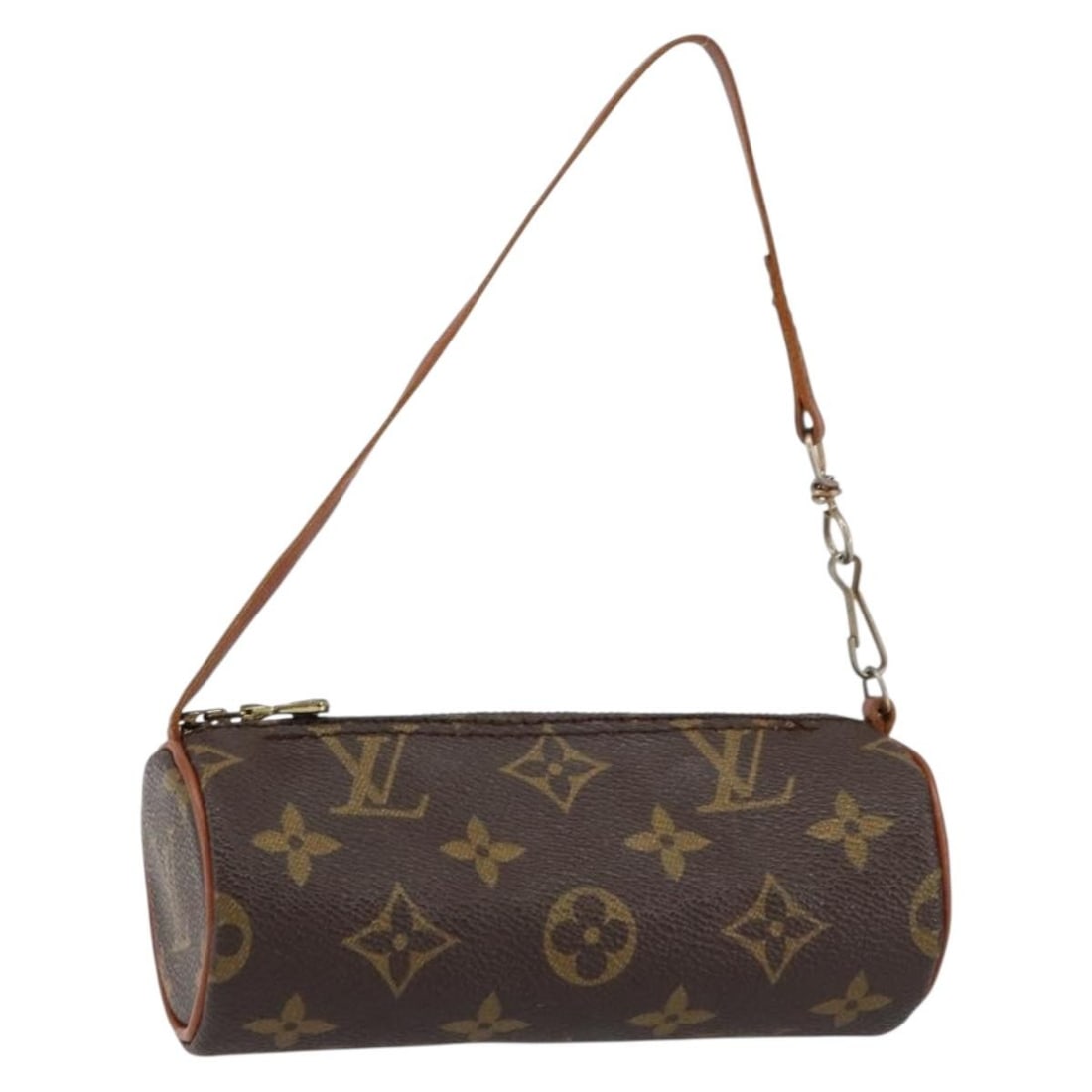 Louis Vuitton Monogram Canvas Papillon Pochette Bag Brown France: Louis Vuitton Monogram Canvas Papillon Pochette Bag Brown France The Louis Vuitton Papillon Pochette is crafted from classic brown Monogram canvas and designed for women. This compact accessory featur