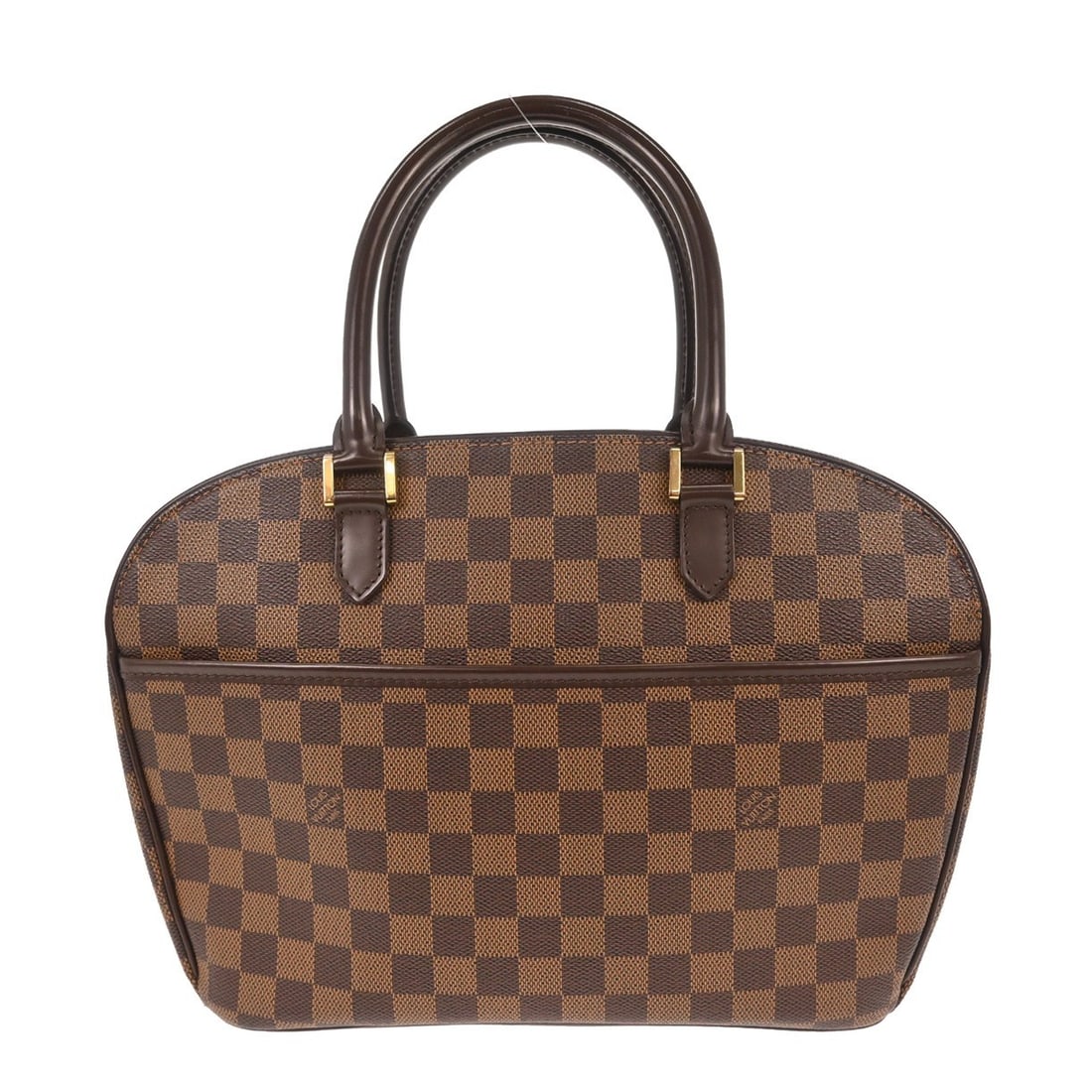 Louis Vuitton Sarria Horizontal Damier Ebene Canvas Handbag Medium Brown: Louis Vuitton Sarria Horizontal Damier Ebene Canvas Handbag Medium Brown The Louis Vuitton Sarria Horizontal handbag features the iconic Damier Ebene pattern and is crafted from leather Damier canvas 