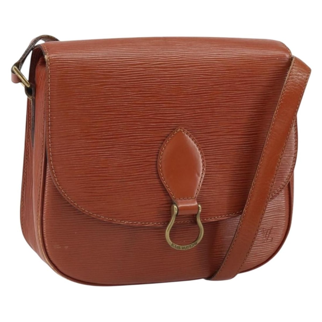 Louis Vuitton Epi Leather Saint Cloud GM Brown Shoulder Bag M52193 France: Louis Vuitton Epi Leather Saint Cloud GM Brown Shoulder Bag M52193 France This Louis Vuitton Epi Saint Cloud GM shoulder bag in brown features durable Epi leather and offers a spacious interior. The b