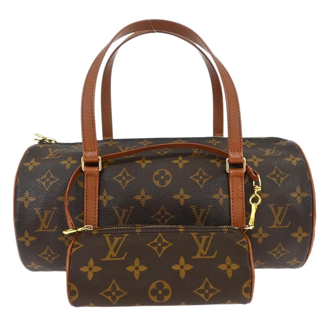 Louis Vuitton Papillon 30 Monogram Canvas Handbag M51365: Louis Vuitton Papillon 30 Monogram Canvas Handbag M51365 This Louis Vuitton Papillon 30 handbag features the iconic monogram canvas with brown leather double handles. Designed in a medium size, it inc