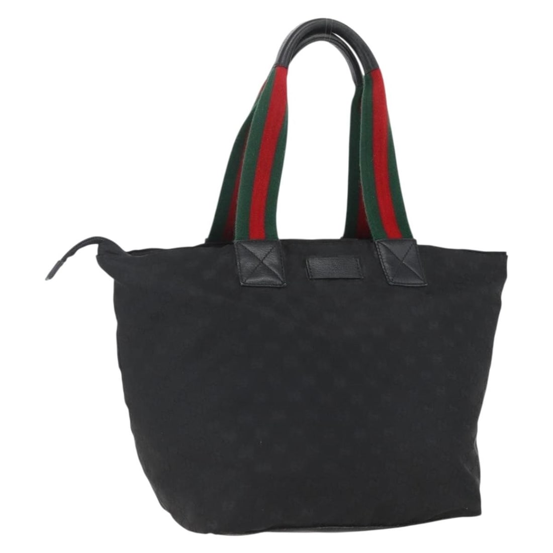 Gucci Sherry Line GG Canvas Tote Black Silver 131231: Gucci Sherry Line GG Canvas Tote Black Silver 131231 This GUCCI GG Canvas Web Sherry Line tote bag features the signature GG canvas in black and silver tones. Designed for women, the bag offers a spac