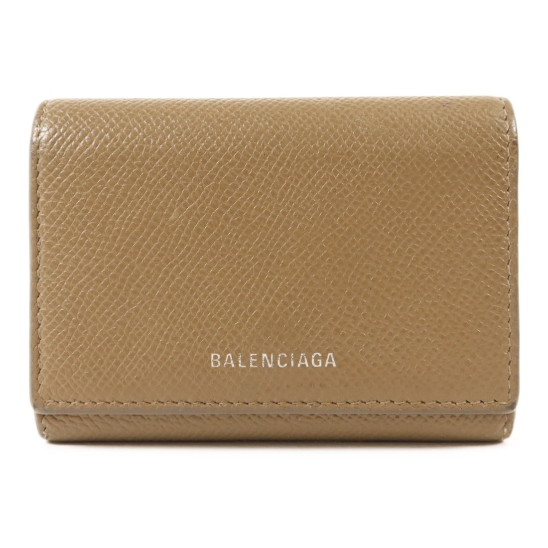Brown Calfskin Leather Card Holder by Balenciaga: Brown Calfskin Leather Card Holder by Balenciaga This BALENCIAGA card case is crafted from brown calfskin leather and is designed for men. It is a regular size and showcases a classic style suitable f