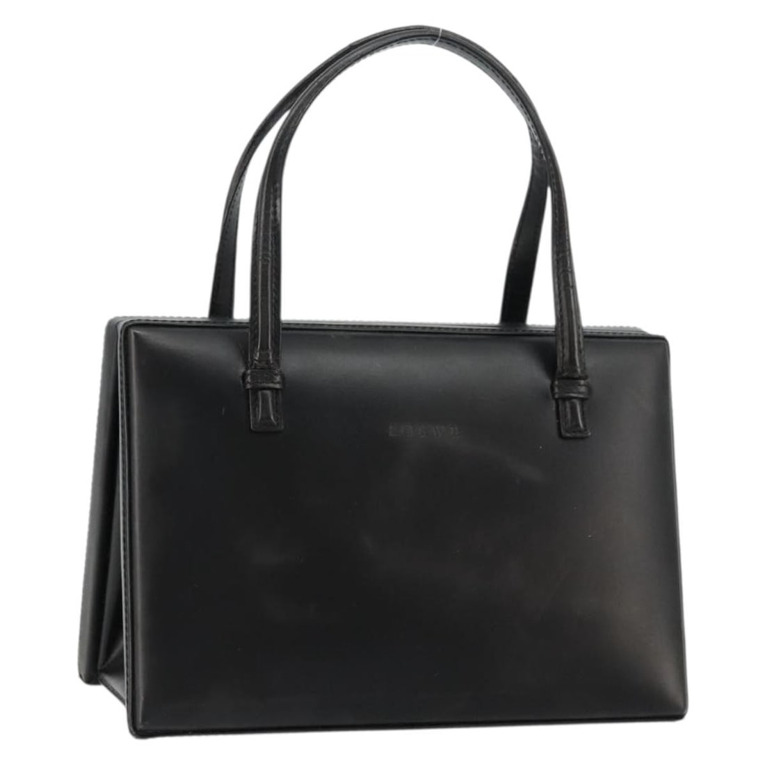 LOEWE black leather women s handbag gold tone 8.7 x 6.3 x 3.9 inch: LOEWE black leather women s handbag gold tone 8.7 x 6.3 x 3.9 inch This LOEWE handbag is crafted from black and gold leather and is designed for women. The bag features a compact silhouette with appro