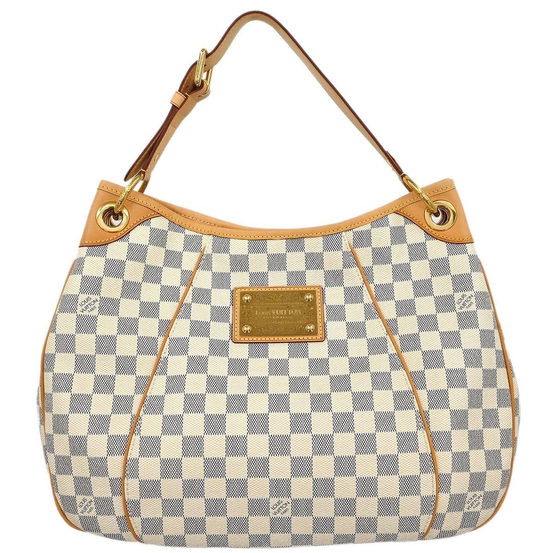 Louis Vuitton Damier Azur Galliera PM White Hobo Handbag N55215: Louis Vuitton Damier Azur Galliera PM White Hobo Handbag N55215 This Louis Vuitton Damier Azur Galliera PM Handbag is a stylish and versatile accessory perfect for casual occasions. Featuring a striki