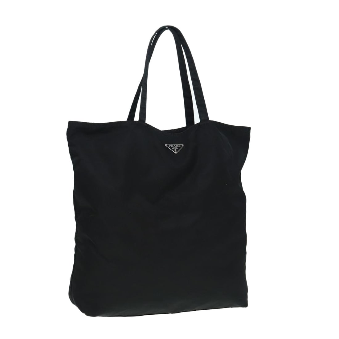 Prada black nylon women tote bag Italy 13.8 inch: Prada black nylon women tote bag Italy 13.8 inch This PRADA tote bag is crafted from black nylon and designed for women. Made in Italy, it features a spacious interior and practical handles with a dro