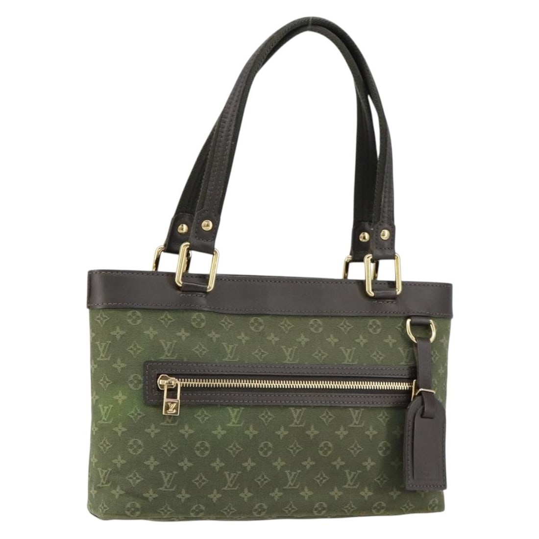 LOUIS VUITTON Monogram Mini Lucille PM Hand Bag TST Khaki M92682 Auth (1 of 18)