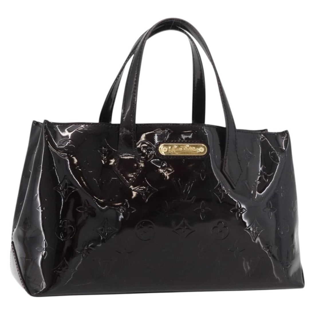 Louis Vuitton Wilshire PM Amarante Patent Leather Tote: Louis Vuitton Wilshire PM Amarante Patent Leather Tote This Louis Vuitton Wilshire PM handbag features the Monogram Vernis in Amarante patent leather, offering a sophisticated and stylish accessory fo