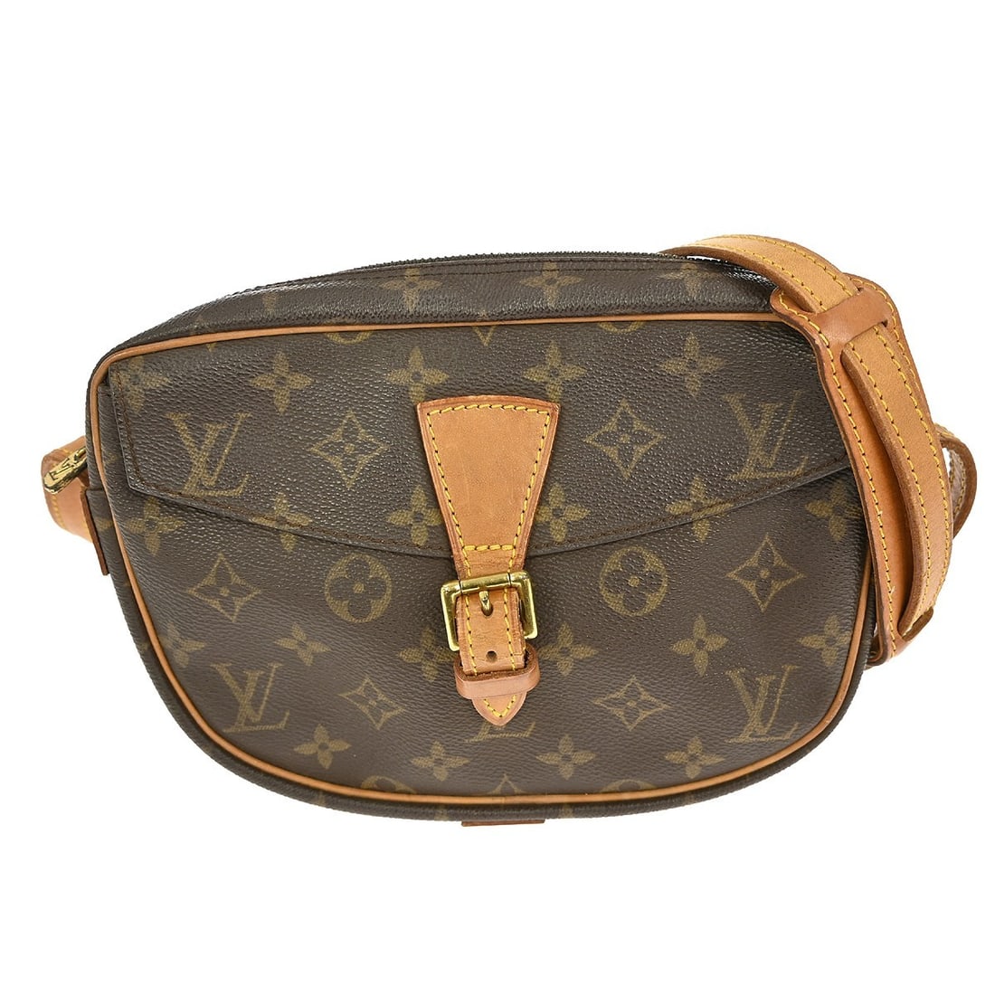 Louis Vuitton Jeune Fille PM Monogram Canvas Small Shoulder Bag M51227: Louis Vuitton Jeune Fille PM Monogram Canvas Small Shoulder Bag M51227 This Louis Vuitton Jeune Fille PM shoulder bag features the signature monogram canvas in brown with beige crossbody strap. The ba