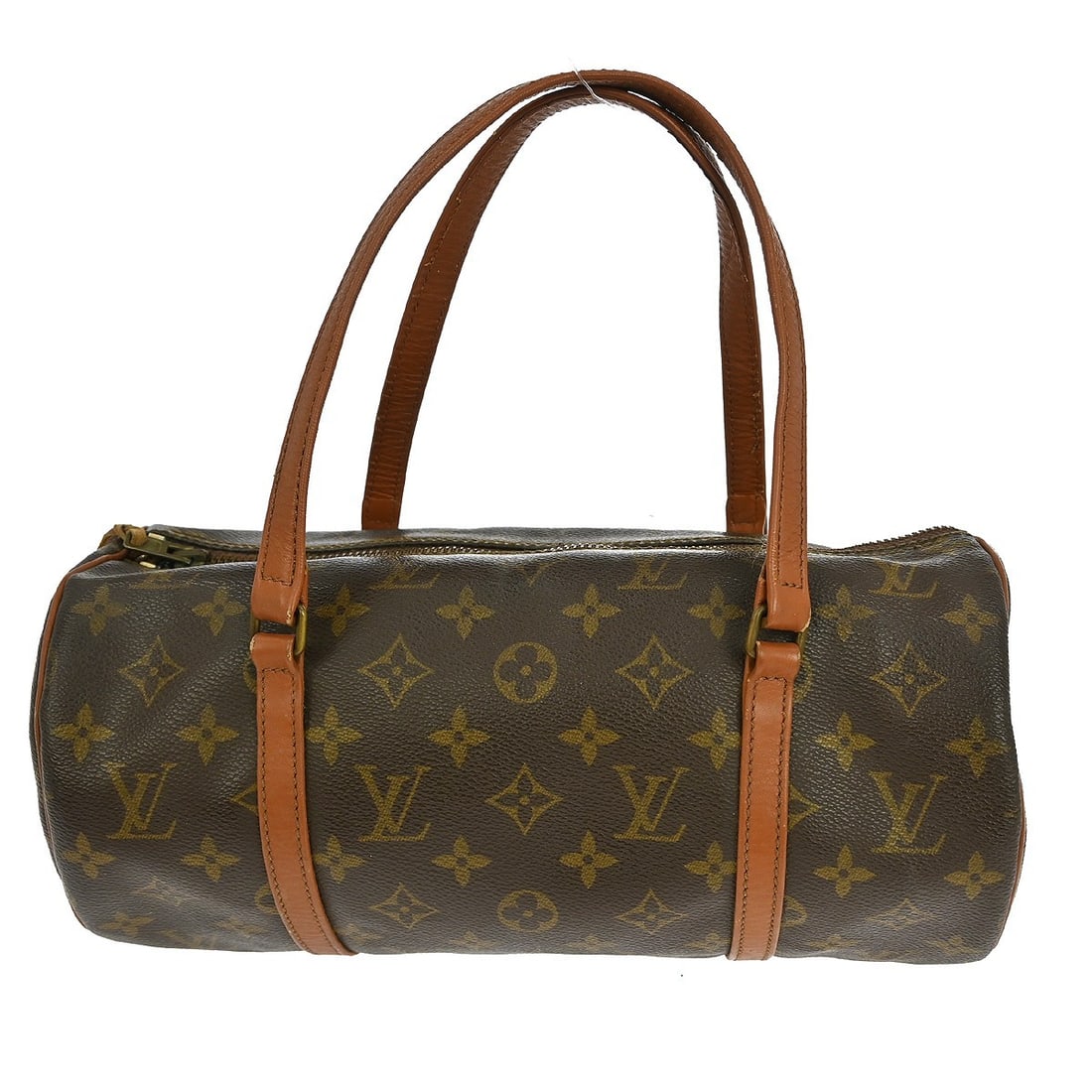 Louis Vuitton Papillon 30 Monogram Canvas Medium Vintage Handbag: Louis Vuitton Papillon 30 Monogram Canvas Medium Vintage Handbag The Louis Vuitton Papillon 30 handbag features the classic monogram canvas exterior with brown leather double handles, a zip closure, a