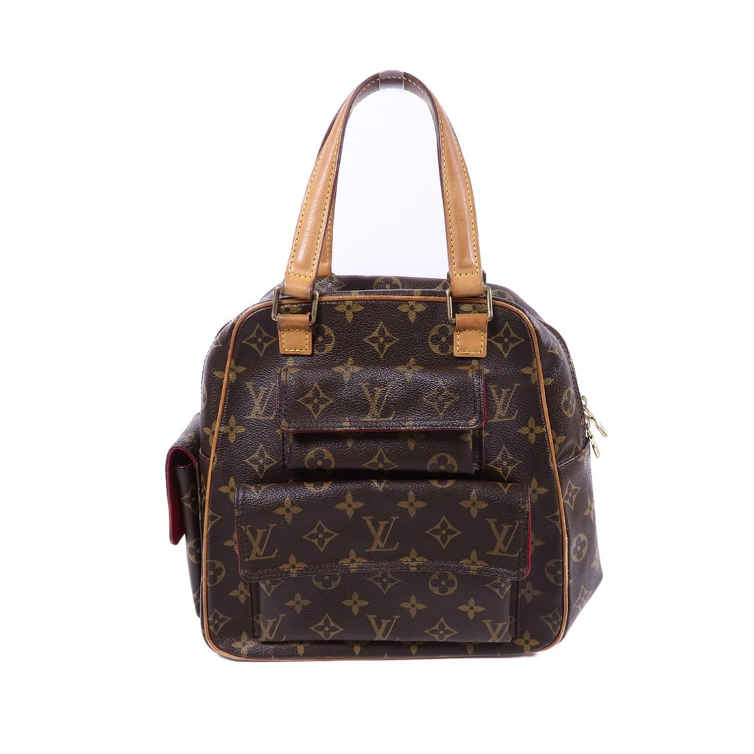 Louis Vuitton Excentri-cite Handbag M51161 Monogram Brown GHW: Louis Vuitton Excentri-cite Handbag M51161 Monogram Brown GHW This Louis Vuitton Excentri-cite Handbag (M51161) showcases the iconic monogram pattern in a rich brown hue. Crafted from durable PVC coat