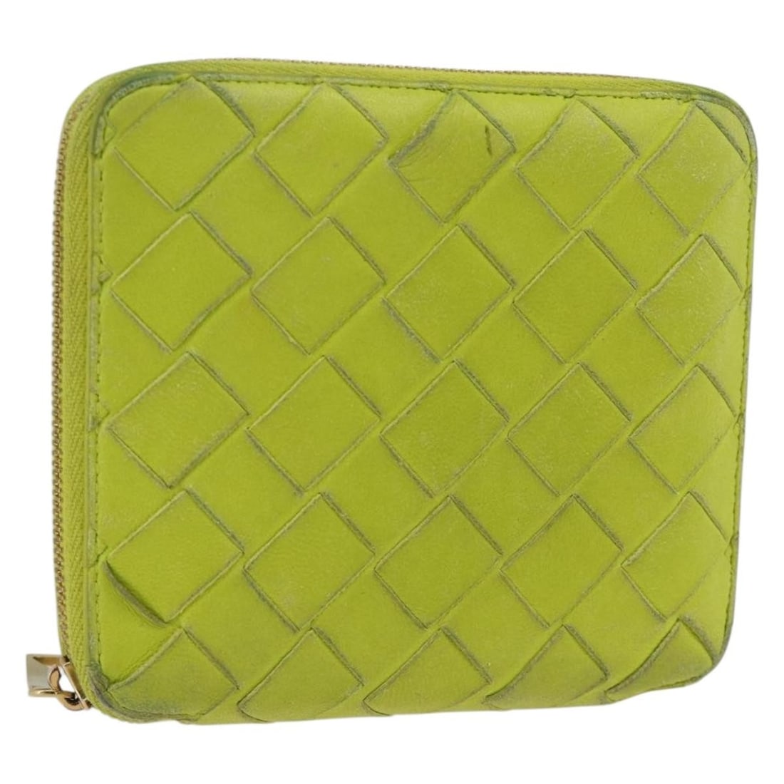 Bottega Veneta Intrecciato Yellow Leather Women's Bifold Wallet Italy: Bottega Veneta Intrecciato Yellow Leather Women's Bifold Wallet Italy This Bottega Veneta Intrecciato bifold wallet is crafted from yellow and gold leather, offering a stylish and functional design fo