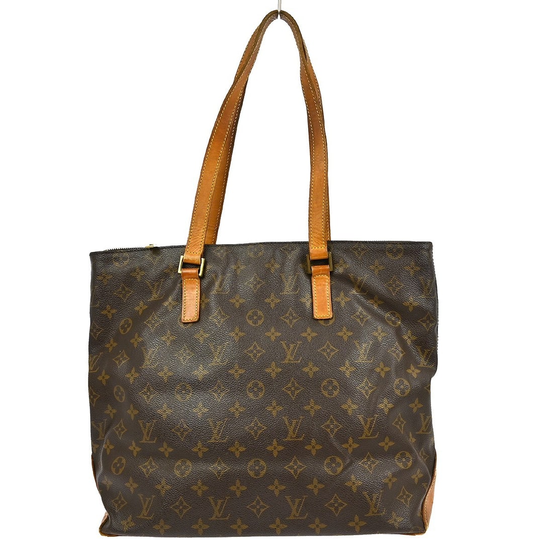 Louis Vuitton Cabas Mezzo Monogram Canvas Large Tote Bag M51151 Brown: Louis Vuitton Cabas Mezzo Monogram Canvas Large Tote Bag M51151 Brown This Louis Vuitton Cabas Mezzo tote bag features the signature monogram canvas with leather trim and double leather handles. Desig