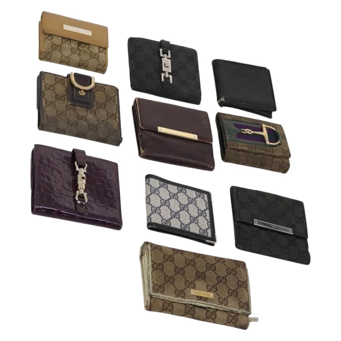 GUCCI GG Canvas Wallet Leather Set Beige Black Auth Italy: GUCCI GG Canvas Wallet Leather Set Beige Black Auth Italy This authentic GUCCI GG Canvas Wallet combines luxurious leather with a stylish beige and black design. Crafted in Italy, this wallet features