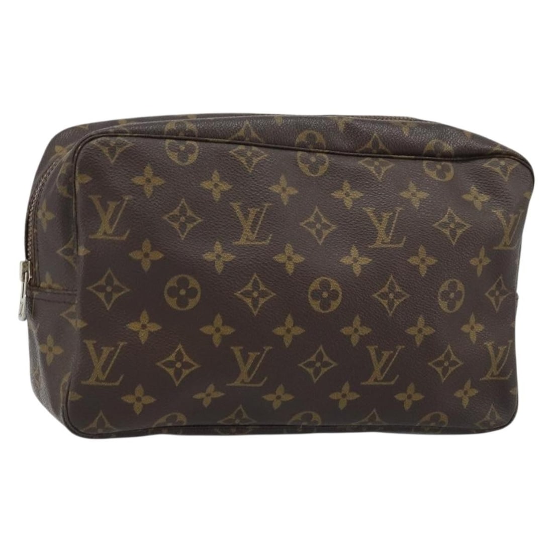 Monogram Canvas Trousse Toilette 28 Clutch by Louis Vuitton M47522: Monogram Canvas Trousse Toilette 28 Clutch by Louis Vuitton M47522 This Louis Vuitton Monogram Trousse Toilette 28 clutch bag is crafted from the signature monogram canvas. Designed for women, it feat