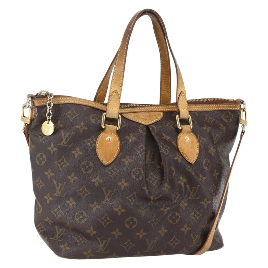 Louis Vuitton Palermo PM Monogram Canvas Tote Bag with Shoulder Strap M40145: Louis Vuitton Palermo PM Monogram Canvas Tote Bag with Shoulder Strap M40145 This Louis Vuitton Monogram Palermo PM Tote Bag features the iconic Monogram Canvas exterior and is equipped with a detacha