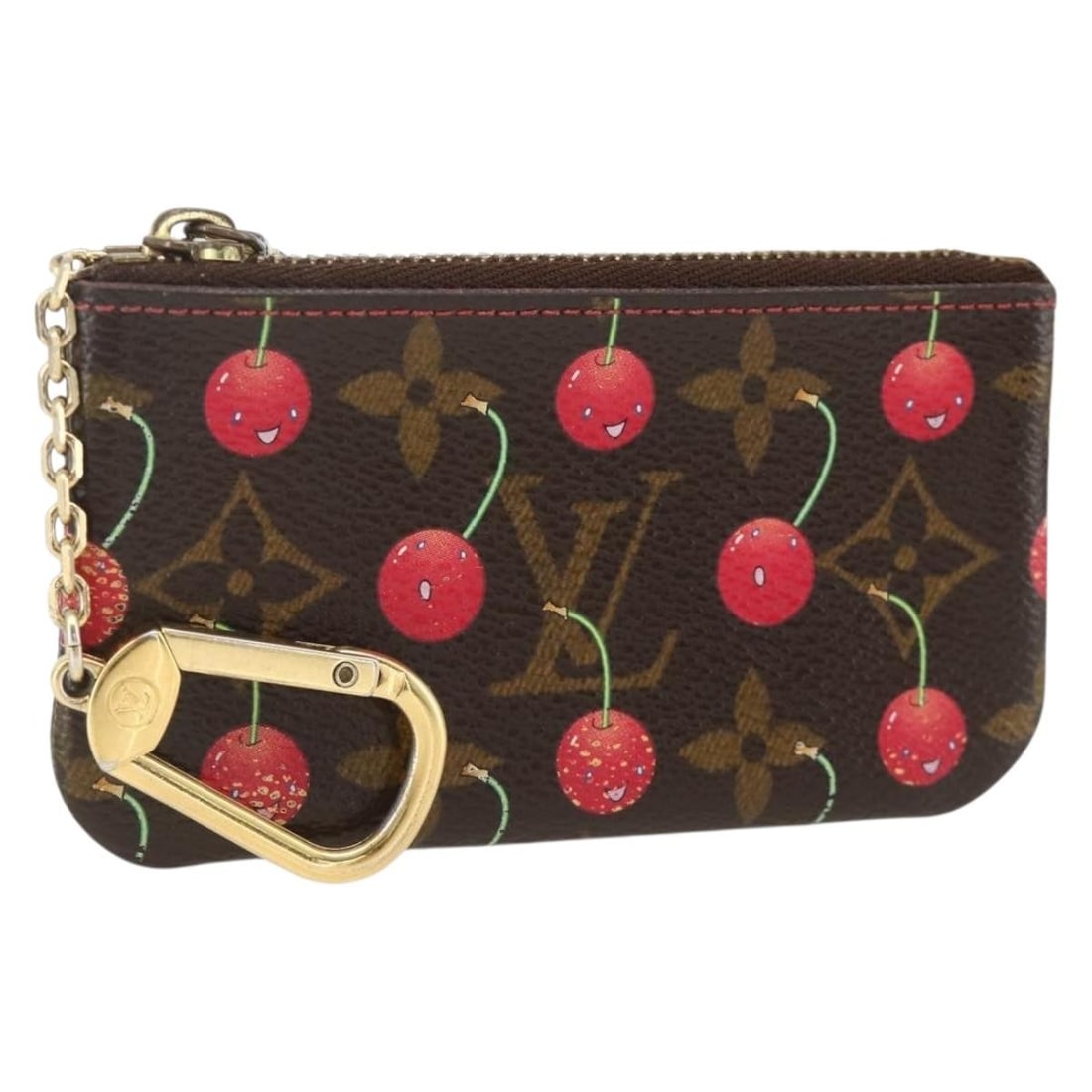 Louis Vuitton Cherry Blossom Monogram Canvas Coin Purse M95042 with Dust Bag (1 of 18)