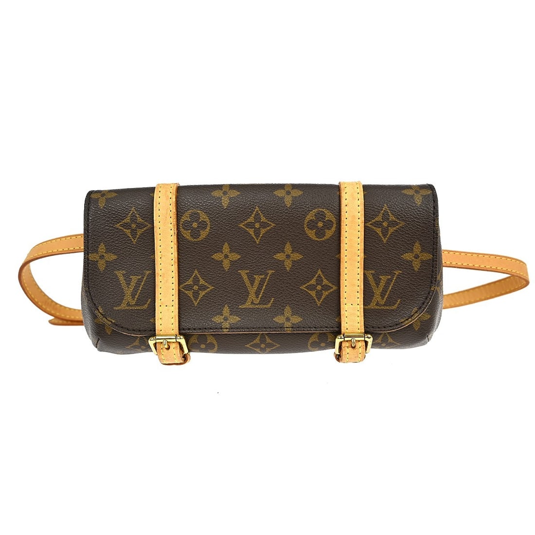 Louis Vuitton Marelle Monogram Canvas Belt Pochette Shoulder Bag M51159: Louis Vuitton Marelle Monogram Canvas Belt Pochette Shoulder Bag M51159 This Louis Vuitton Monogram Pochette Marelle belt bum bag features the classic monogram canvas exterior with a brown colorway an