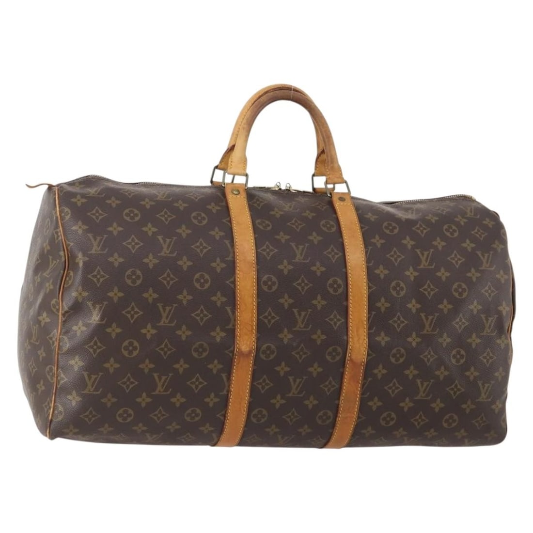 Louis Vuitton Keepall 55 Monogram Canvas Boston Bag M41424: Louis Vuitton Keepall 55 Monogram Canvas Boston Bag M41424 This Louis Vuitton Monogram Keepall 55 Boston Bag features the iconic monogram canvas exterior with a spacious design ideal for travel. The b