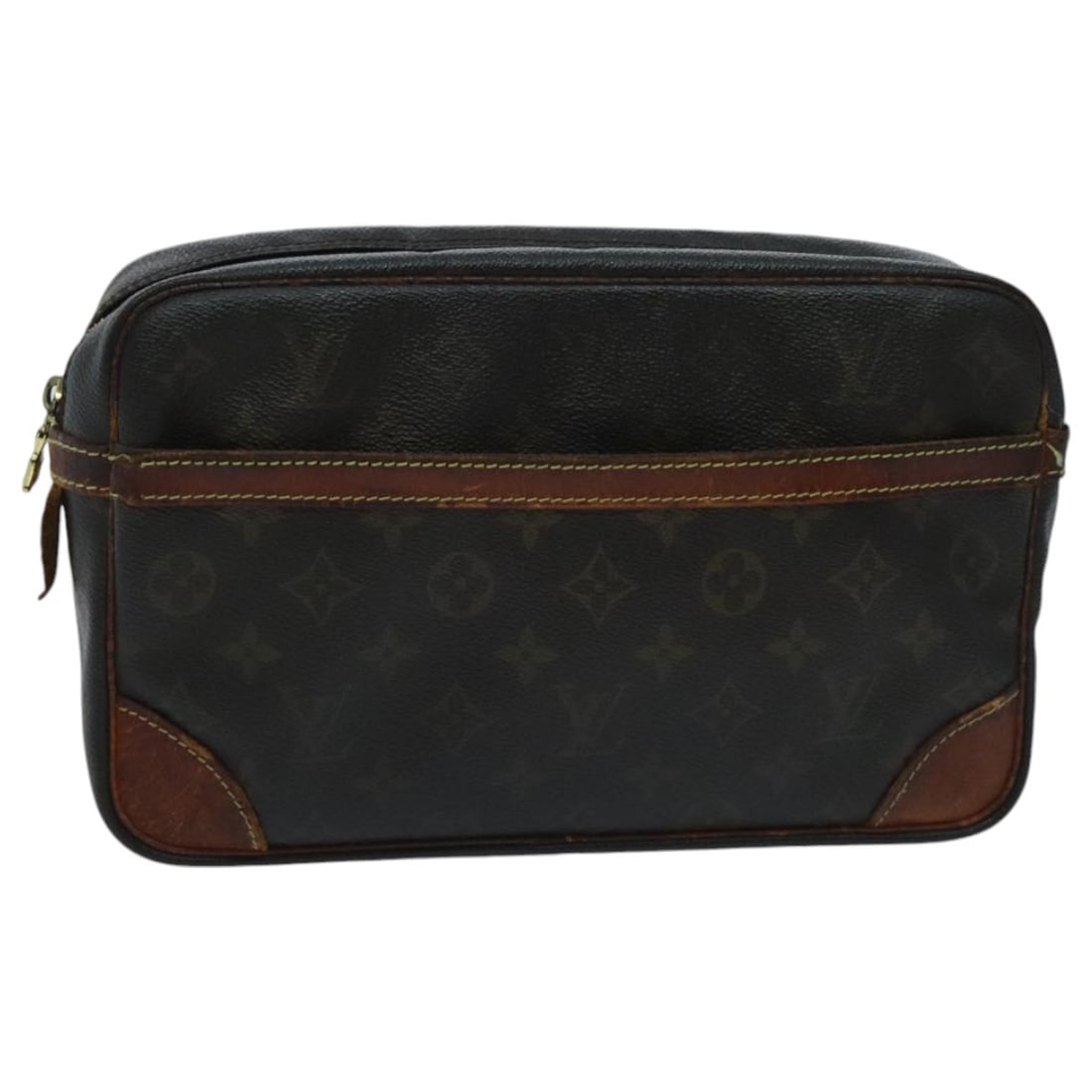 Louis Vuitton Compiegne 28 Monogram Canvas Clutch Bag M51845 for Women: Louis Vuitton Compiegne 28 Monogram Canvas Clutch Bag M51845 for Women This Louis Vuitton Compiegne 28 clutch bag features the iconic monogram canvas exterior and a classic clutch silhouette. Designed