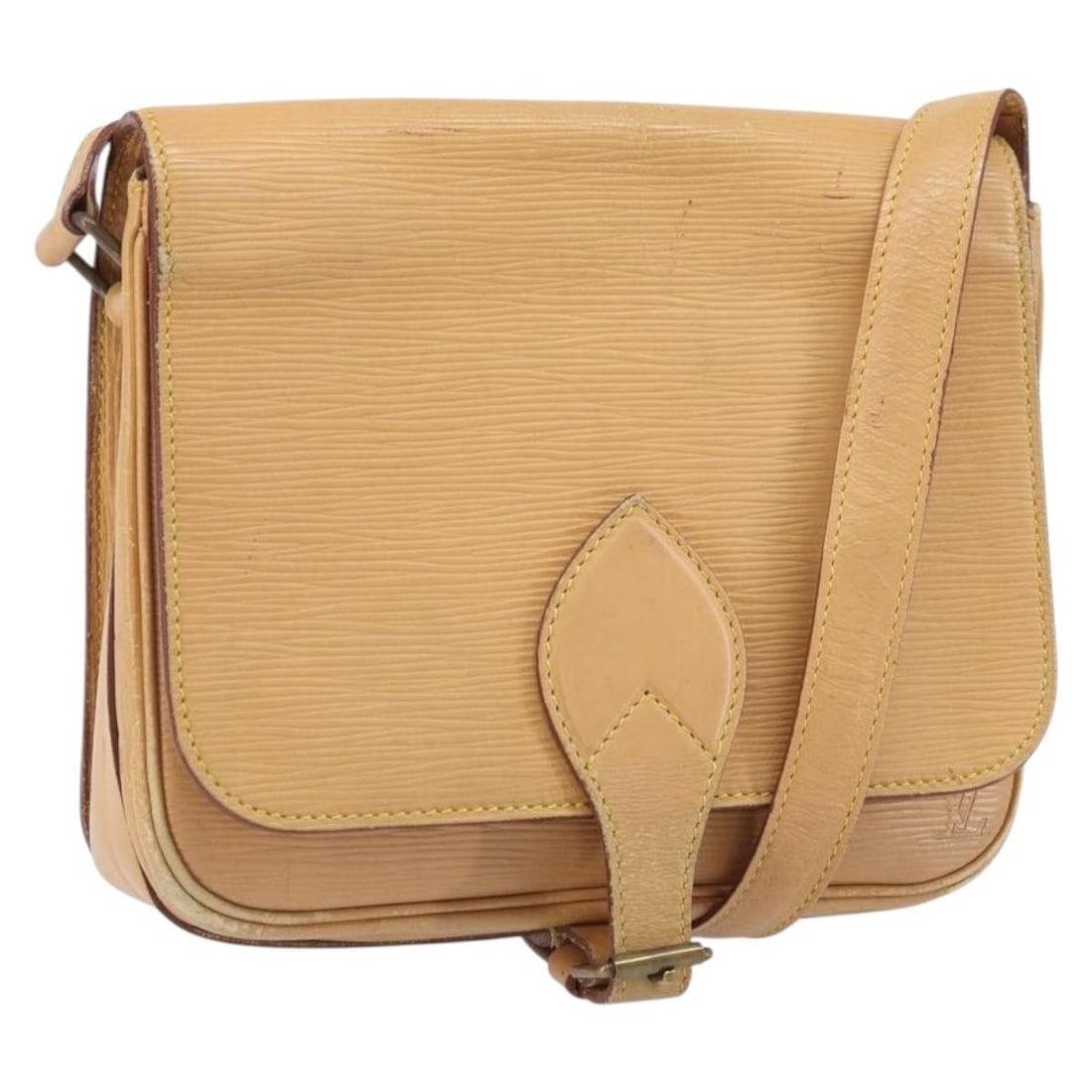 Louis Vuitton Epi Leather Cartouchiere MM Shoulder Bag Beige M52246: Louis Vuitton Epi Leather Cartouchiere MM Shoulder Bag Beige M52246 This Louis Vuitton Cartouchiere MM shoulder bag features beige Epi leather crafted in France. Designed for everyday use, it offers a