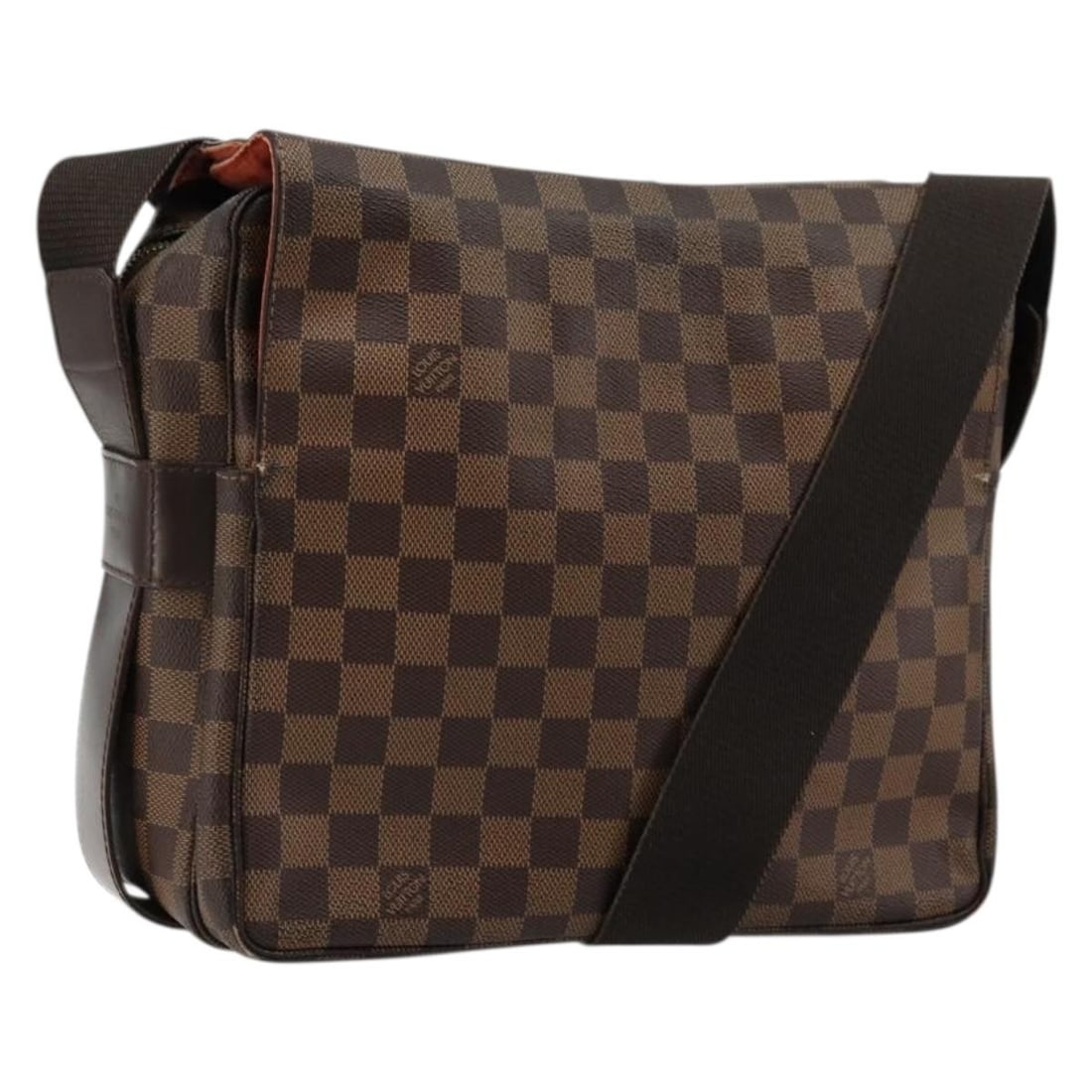 Louis Vuitton Naviglio Damier Ebene canvas shoulder bag N45255: Louis Vuitton Naviglio Damier Ebene canvas shoulder bag N45255 This Louis Vuitton Damier Ebene Naviglio shoulder bag features the signature Damier Ebene canvas and is designed for women. The bag offer