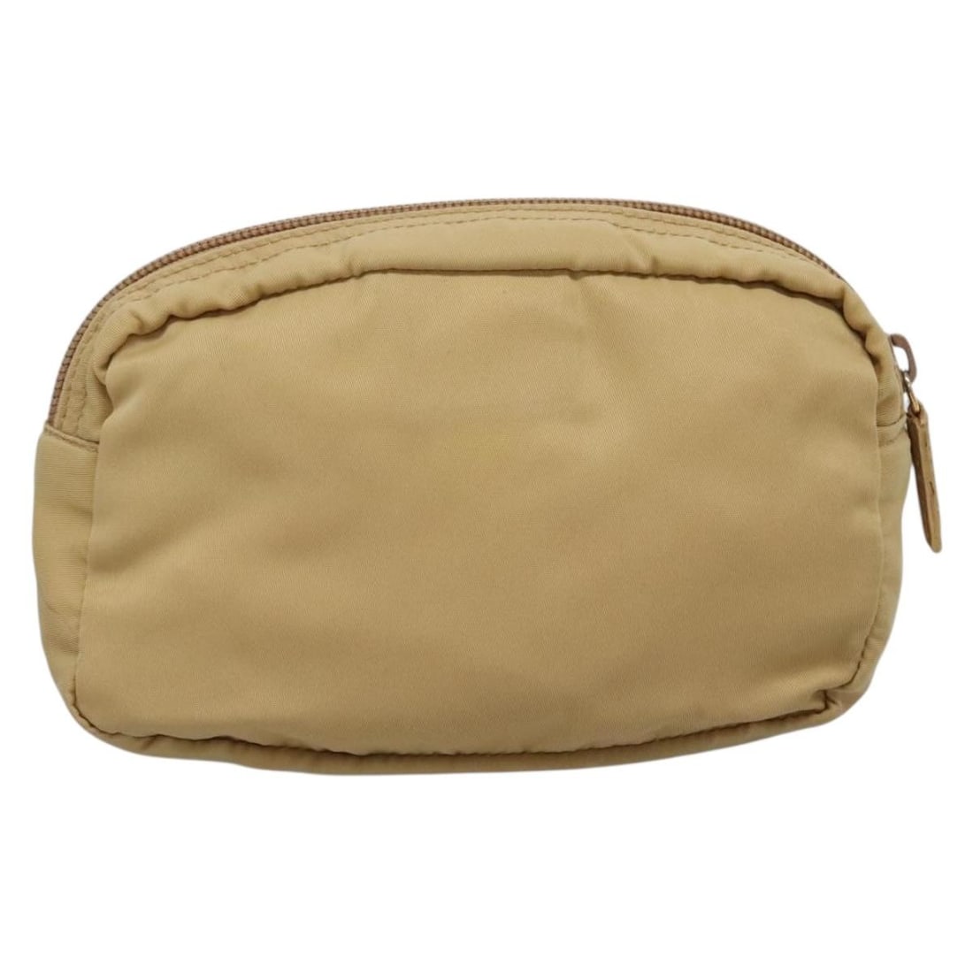 PRADA Nylon Pouch Set Beige Black Authentic Bundle - 3