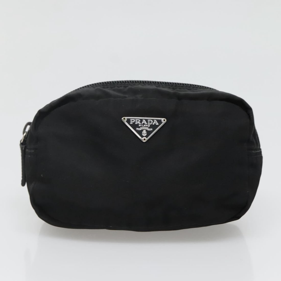 PRADA Nylon Pouch Set Beige Black Authentic Bundle - 8