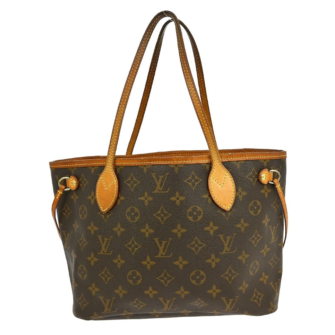 Louis Vuitton Neverfull PM Brown Monogram Canvas Medium Tote Bag: Louis Vuitton Neverfull PM Brown Monogram Canvas Medium Tote Bag This Louis Vuitton Neverfull PM tote handbag features the iconic monogram canvas and leather exterior with double handles. Designed in 