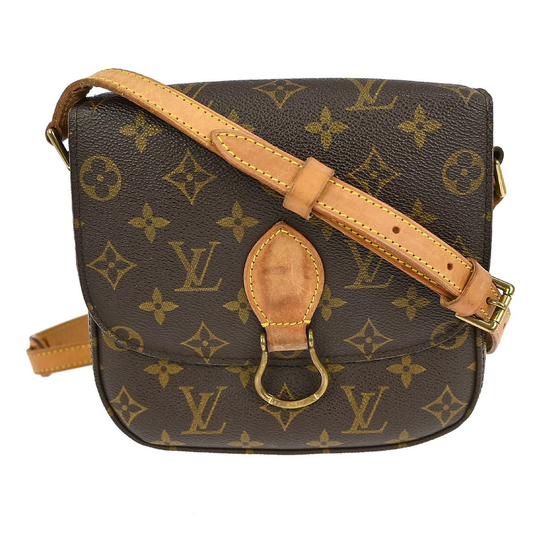 Louis Vuitton Saint Cloud MM Monogram Canvas Medium Crossbody Shoulder Bag: Louis Vuitton Saint Cloud MM Monogram Canvas Medium Crossbody Shoulder Bag This vintage Louis Vuitton Saint Cloud MM shoulder bag features the iconic monogram canvas and leather exterior in brown, com