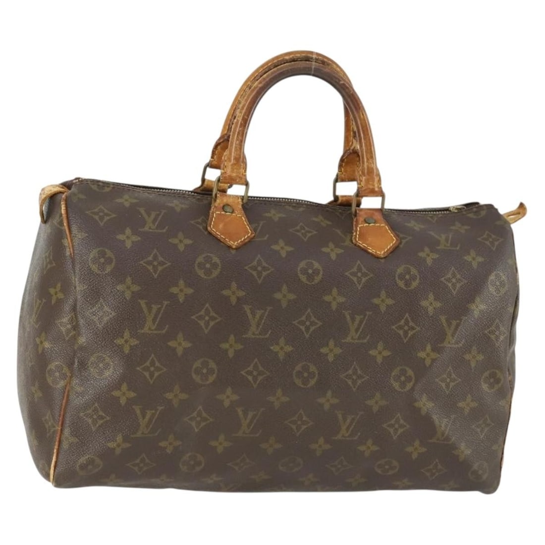 Speedy 35 Monogram Canvas Handbag M41524 by Louis Vuitton: Speedy 35 Monogram Canvas Handbag M41524 by Louis Vuitton This is a Louis Vuitton Monogram Speedy 35 handbag crafted from signature monogram canvas. The bag features a spacious main compartment and cl