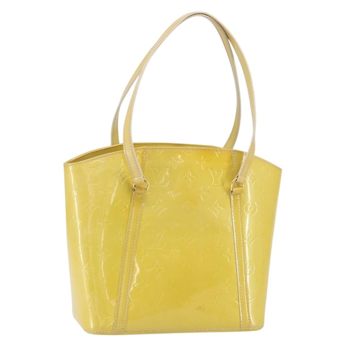 Louis Vuitton Avalon MM Vernis Patent Leather Tote in Broncorail M91743: Louis Vuitton Avalon MM Vernis Patent Leather Tote in Broncorail M91743 This is a Louis Vuitton Monogram Vernis Avalon MM tote bag crafted from patent leather in the Broncorail color. The tote feature