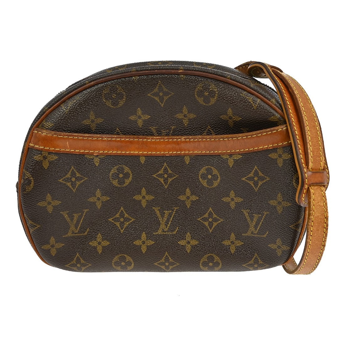 Louis Vuitton Blois Monogram Canvas Medium Crossbody Bag M51221: Louis Vuitton Blois Monogram Canvas Medium Crossbody Bag M51221 This Louis Vuitton Monogram Blois crossbody bag features the signature monogram canvas leather exterior with brown leather trim and an a