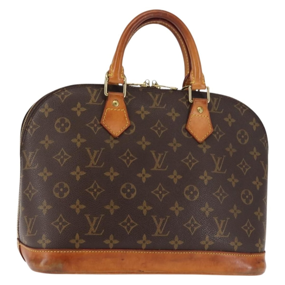 LOUIS VUITTON Monogram Alma Hand Bag M51130 Auth France: LOUIS VUITTON Monogram Alma Hand Bag M51130 Auth France This authentic Louis Vuitton Monogram Alma Hand Bag (M51130) is a timeless piece crafted in France. Made from durable monogram canvas, it featur