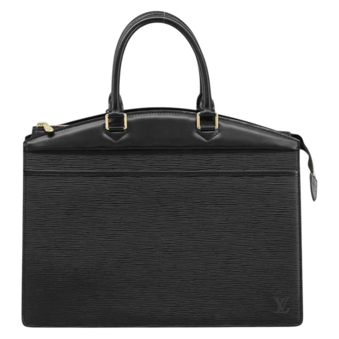 Louis Vuitton Black Epi Leather Riviera Tote Bag from France: Louis Vuitton Black Epi Leather Riviera Tote Bag from France The Louis Vuitton Riviera handbag is crafted from black Epi leather and designed for women. This elegant bag offers a structured silhouette