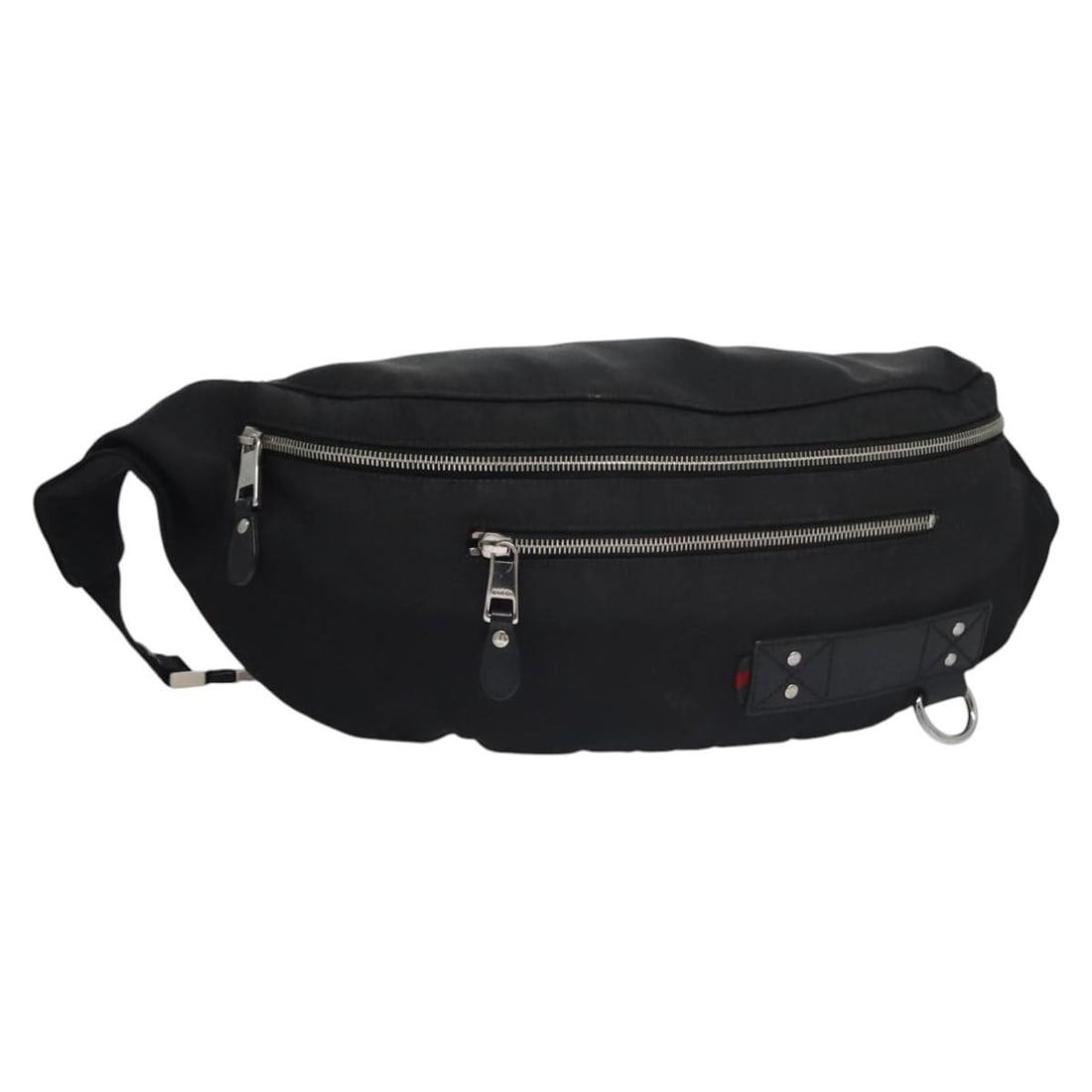 Gucci Sherry Web Nylon Shoulder Bag Silver Black Red 246409 Italy: Gucci Sherry Web Nylon Shoulder Bag Silver Black Red 246409 Italy This GUCCI Web Sherry Line shoulder bag is crafted from nylon in a striking combination of silver, black, and red. Designed for women,