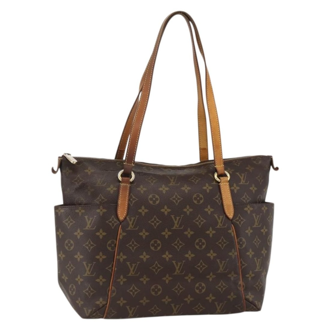 Louis Vuitton Totally MM Monogram Canvas Tote Bag M56689 for Women: Louis Vuitton Totally MM Monogram Canvas Tote Bag M56689 for Women This Louis Vuitton Monogram Totally MM Tote Bag, model M56689, is crafted from signature monogram canvas and features a spacious inte