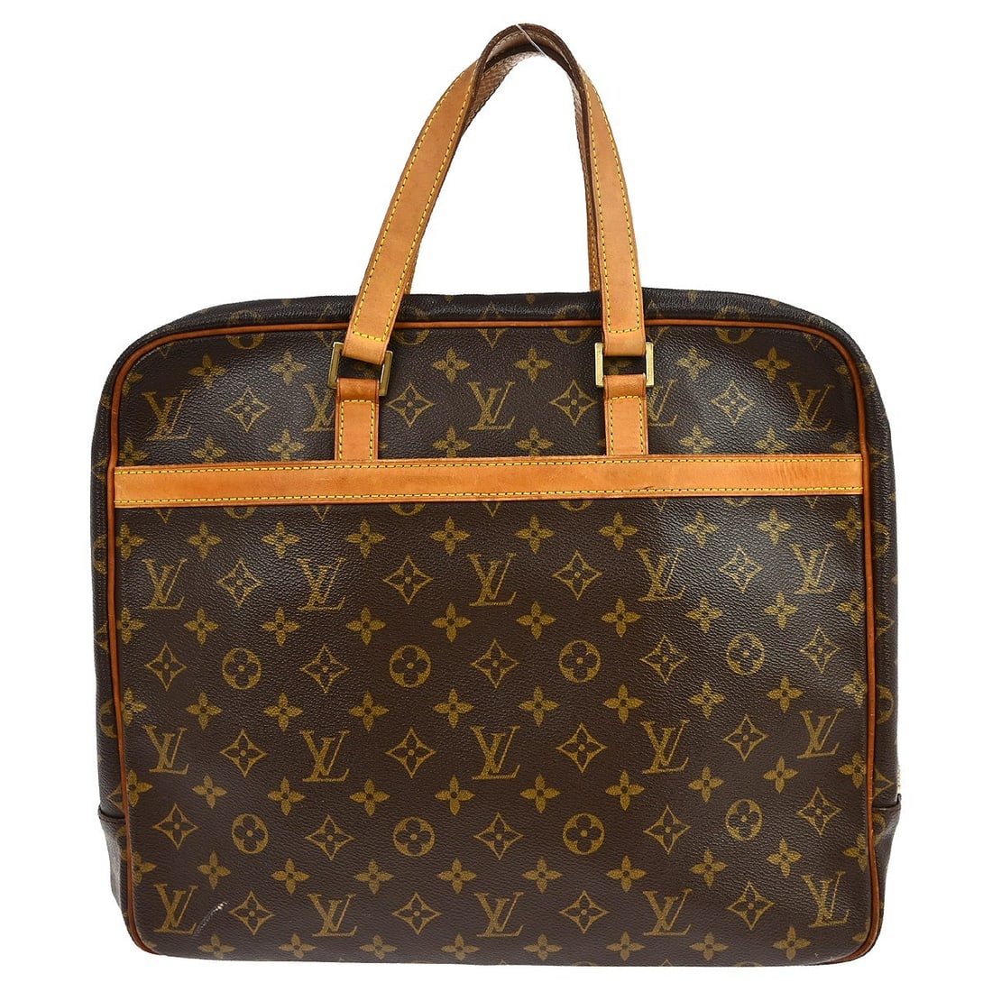 Monogram Canvas Louis Vuitton Porte-Documents Pegase Brown Tote Bag: Monogram Canvas Louis Vuitton Porte-Documents Pegase Brown Tote Bag The Louis Vuitton Porte-Documents Pegase Bag in Monogram Canvas is a women's accessory crafted in brown canvas. This bag features le