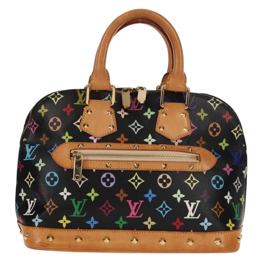 Alma Multicolor Canvas Tote by Louis Vuitton France: Alma Multicolor Canvas Tote by Louis Vuitton France This pre-owned Louis Vuitton Alma handbag features the iconic Monogram Multicolor canvas design. Designed for women, it showcases a multicolor patte