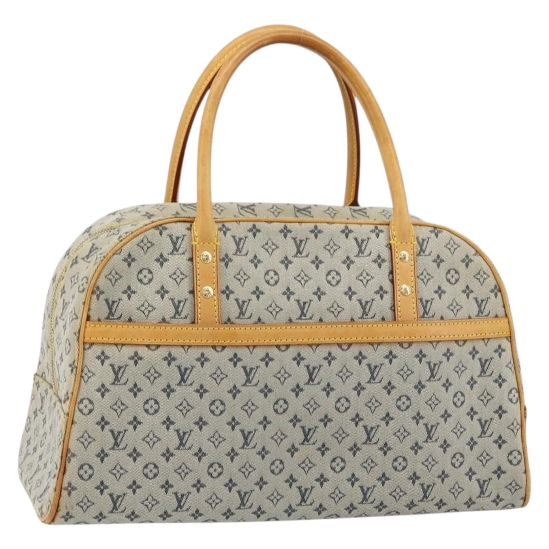 Louis Vuitton Blue Monogram Mini Canvas Marie Handbag M92003: Louis Vuitton Blue Monogram Mini Canvas Marie Handbag M92003 This Louis Vuitton Monogram Mini Marie hand bag in blue features the iconic monogram mini canvas material. Designed for women, it offers a 