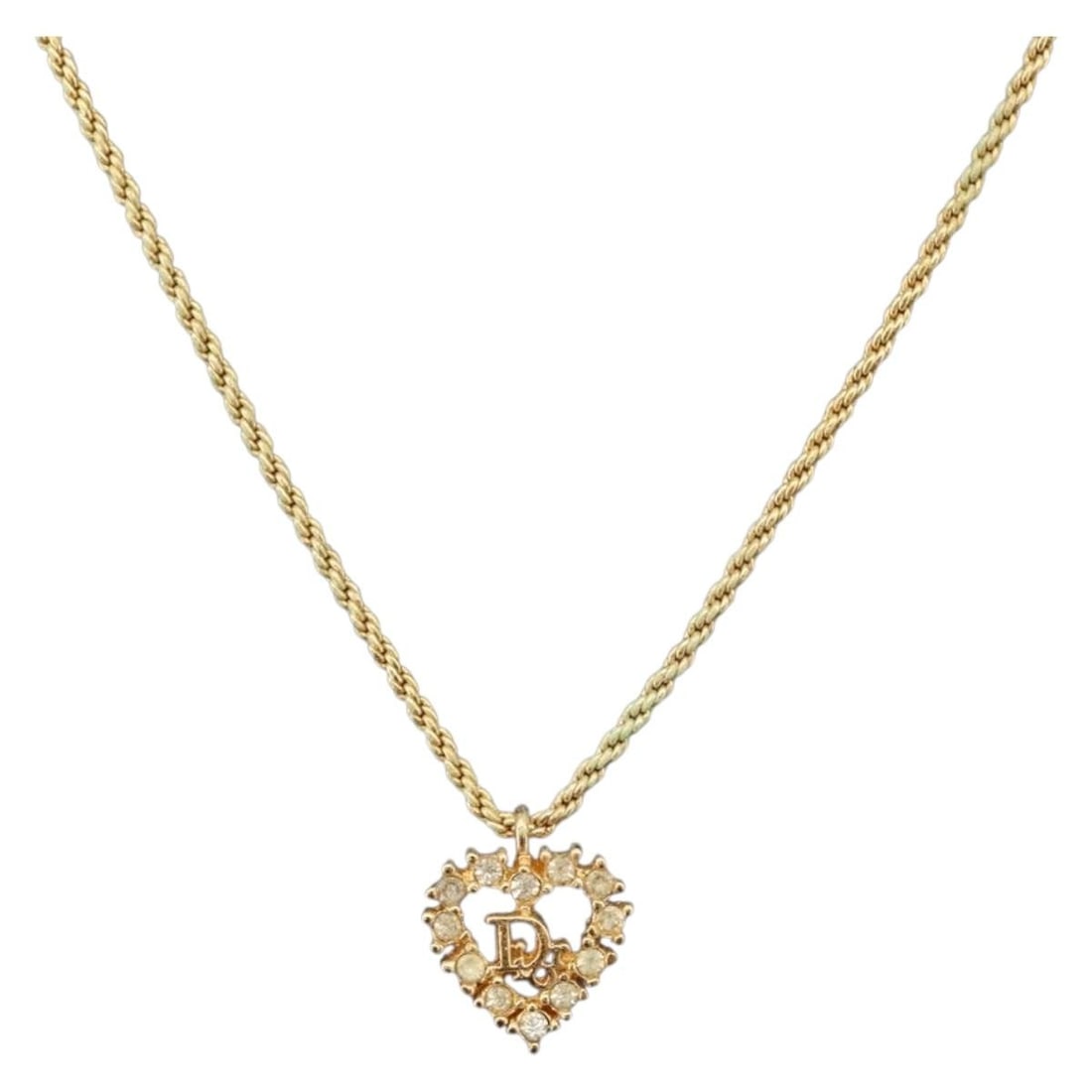 Christian Dior Gold Tone Women's Metal Necklace 17.3 Inch Italy: Christian Dior Gold Tone Women's Metal Necklace 17.3 Inch Italy This Christian Dior necklace features a gold-tone metal construction with a total length of approximately 44 cm (17.3 inches). Designed 