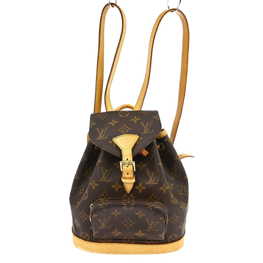 Louis Vuitton Mini Montsouris Monogram Canvas Small Brown Backpack M51137: Louis Vuitton Mini Montsouris Monogram Canvas Small Brown Backpack M51137 This Louis Vuitton Mini Montsouris backpack features the iconic monogram canvas leather exterior and a brown color. Designed f