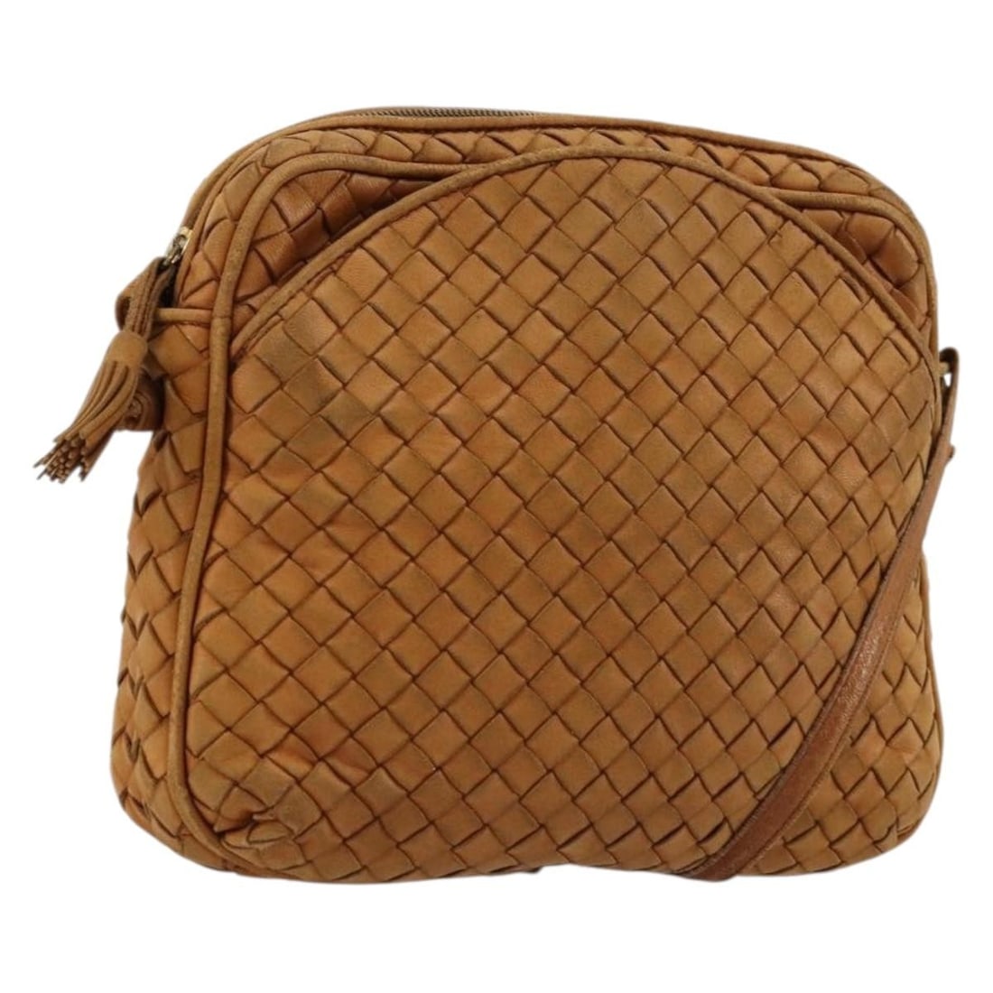 Bottega Veneta Brown Intrecciato Leather Shoulder Bag Italy: Bottega Veneta Brown Intrecciato Leather Shoulder Bag Italy This Bottega Veneta Intrecciato shoulder bag is crafted from brown leather and features the brand's signature woven design. Made in Italy, t