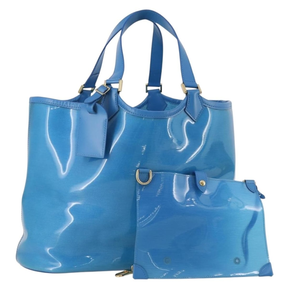 Louis Vuitton Epi Leather Lagoon Bay Tote M92470 with Pouch and Name Tag (1 of 18)